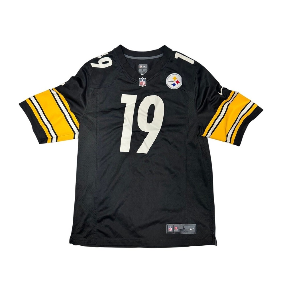 Nike Pittsburgh Steelers JuJu Smith-Schuster 19 On-Field Jersey Mens Large Black
